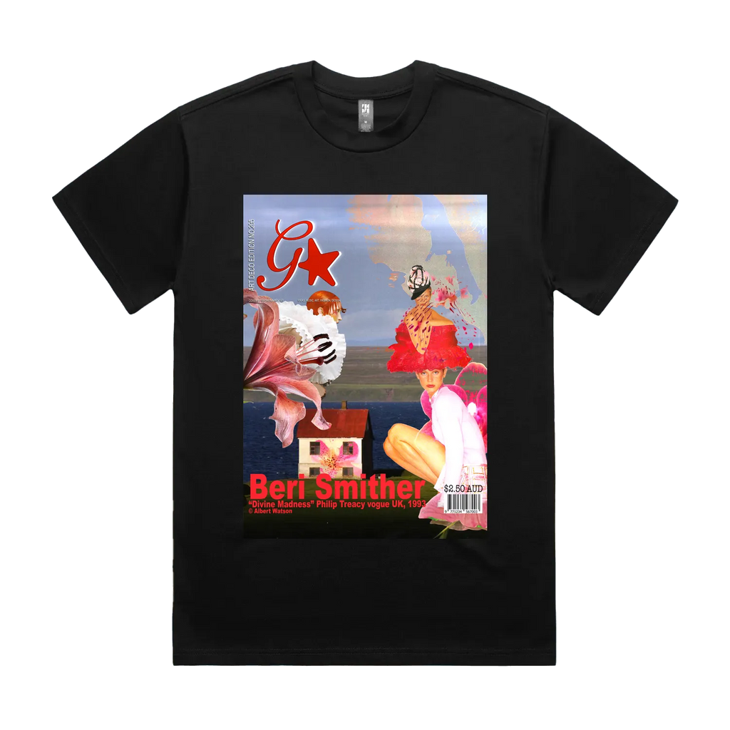 Black front flat lay