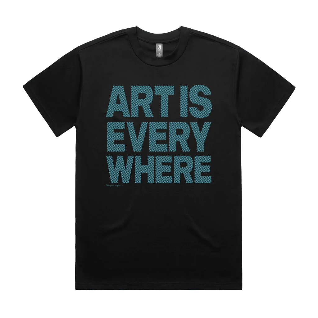 Black front flat lay