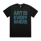 Black front flat lay