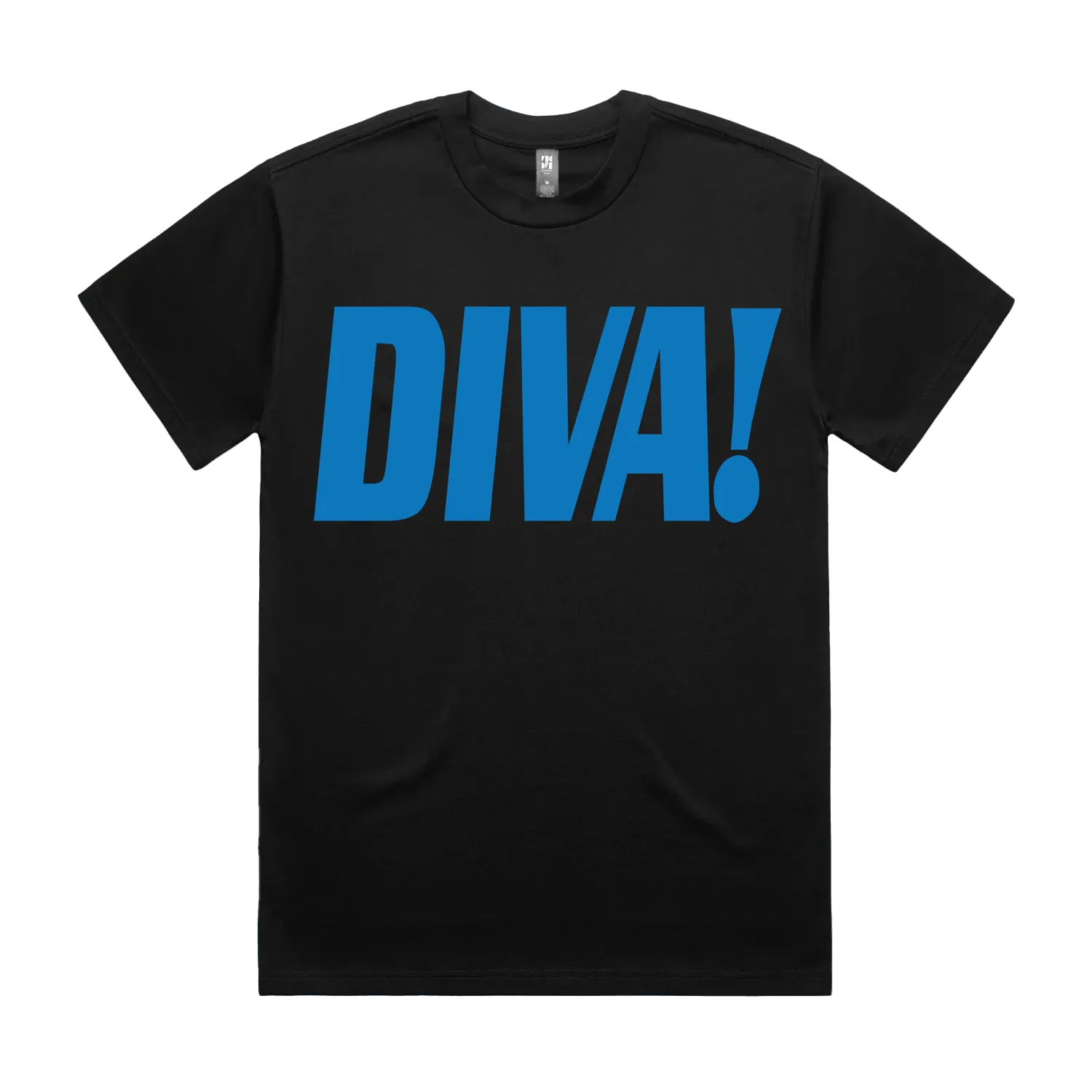 Black front flat lay