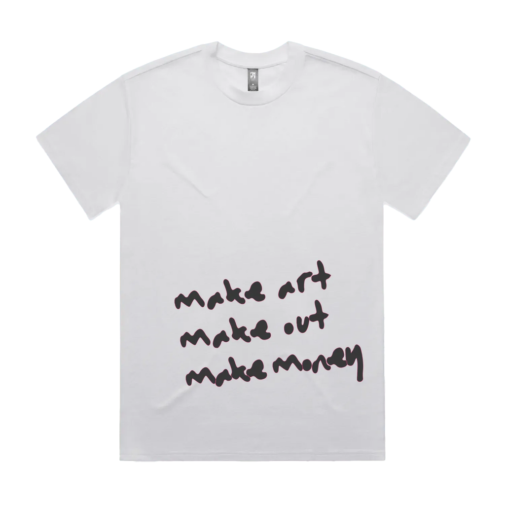 White front flat lay