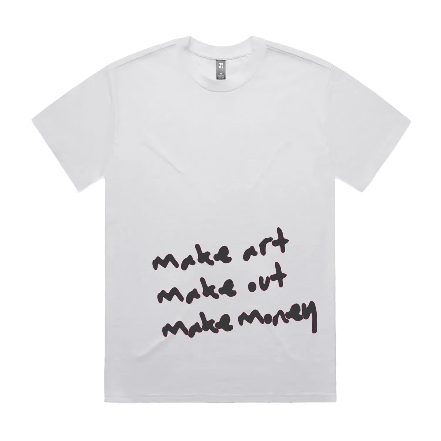 White front flat lay